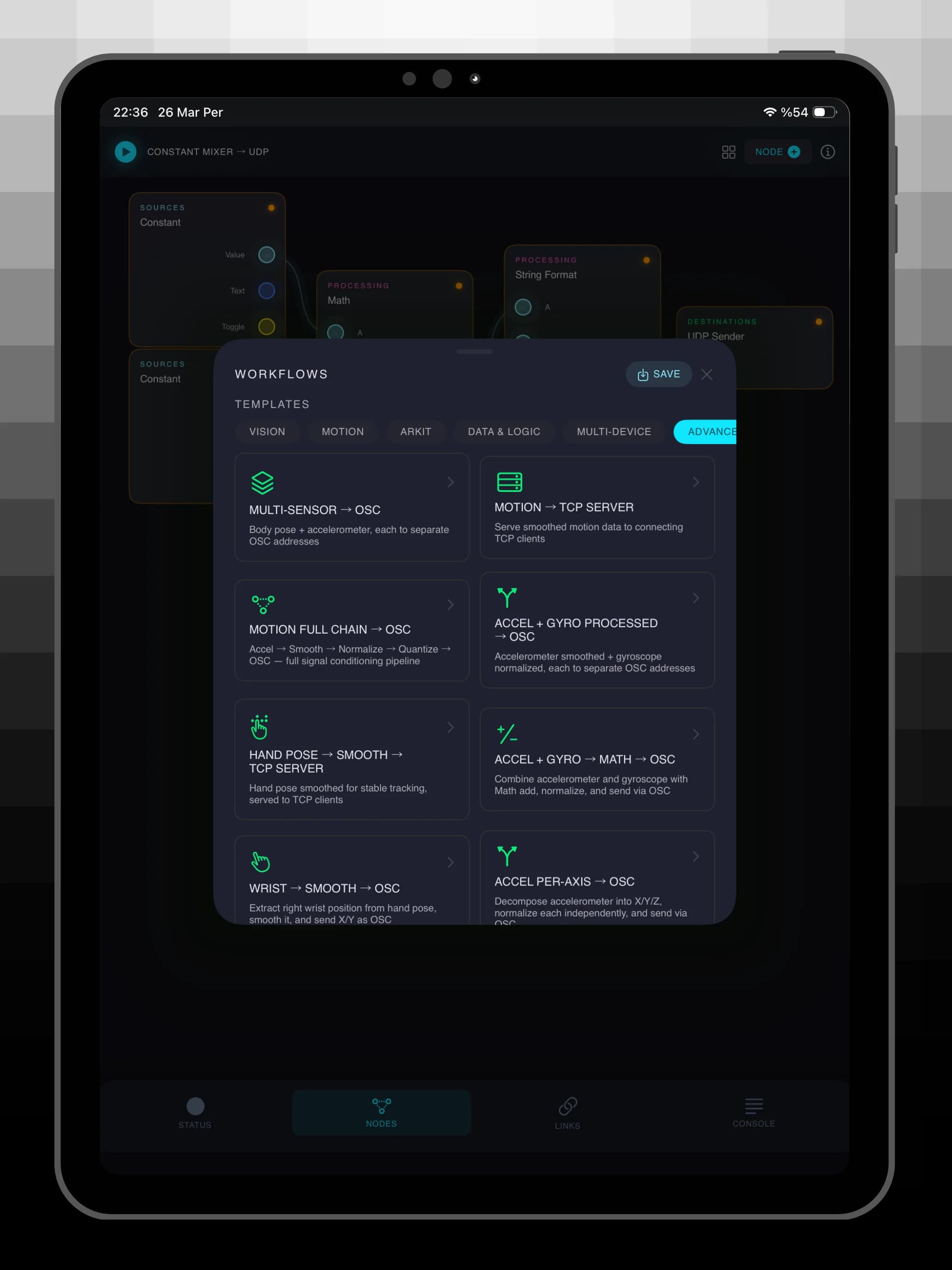Flow iPad screenshot 1