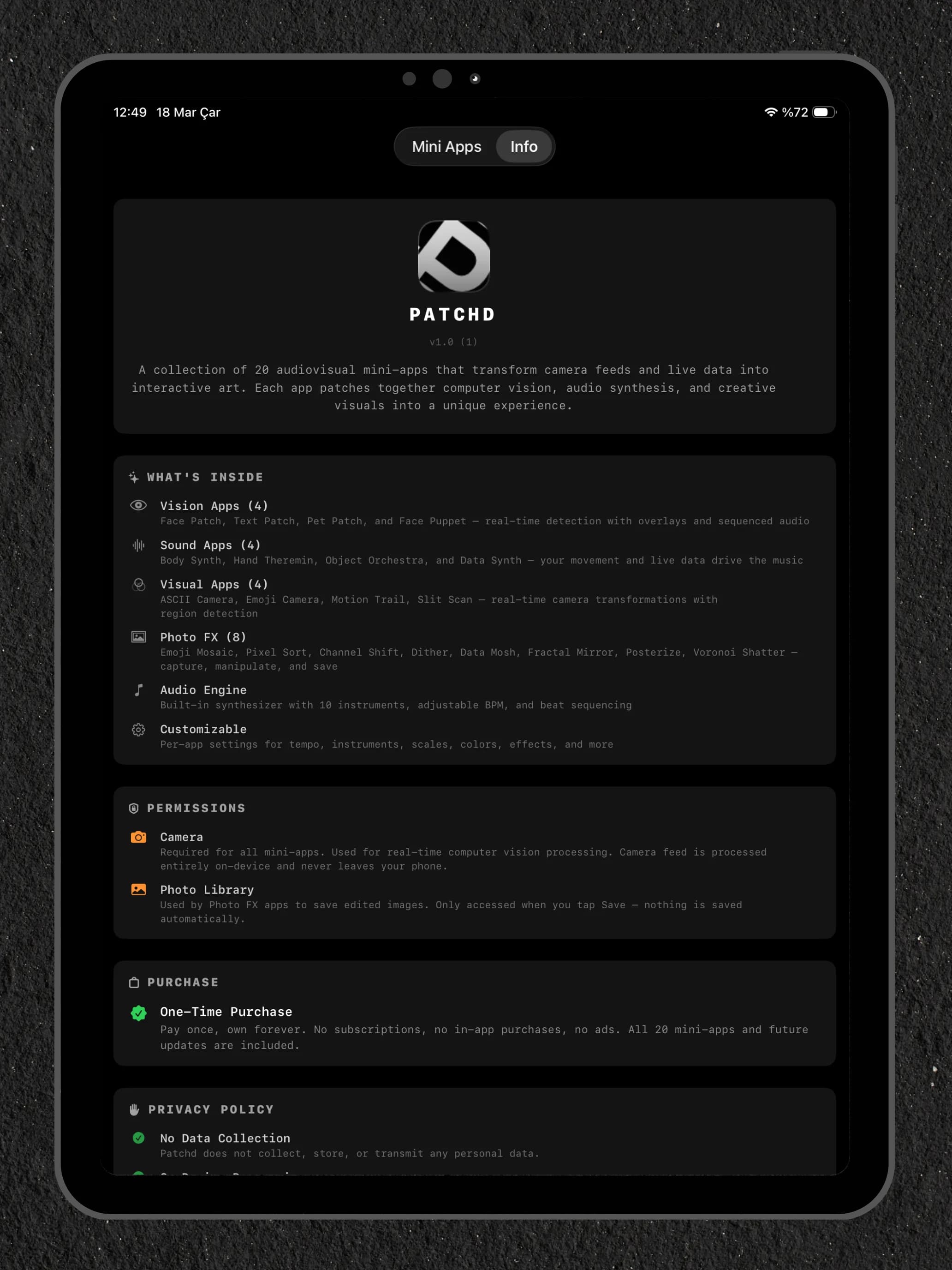 Patchd iPad screenshot 6