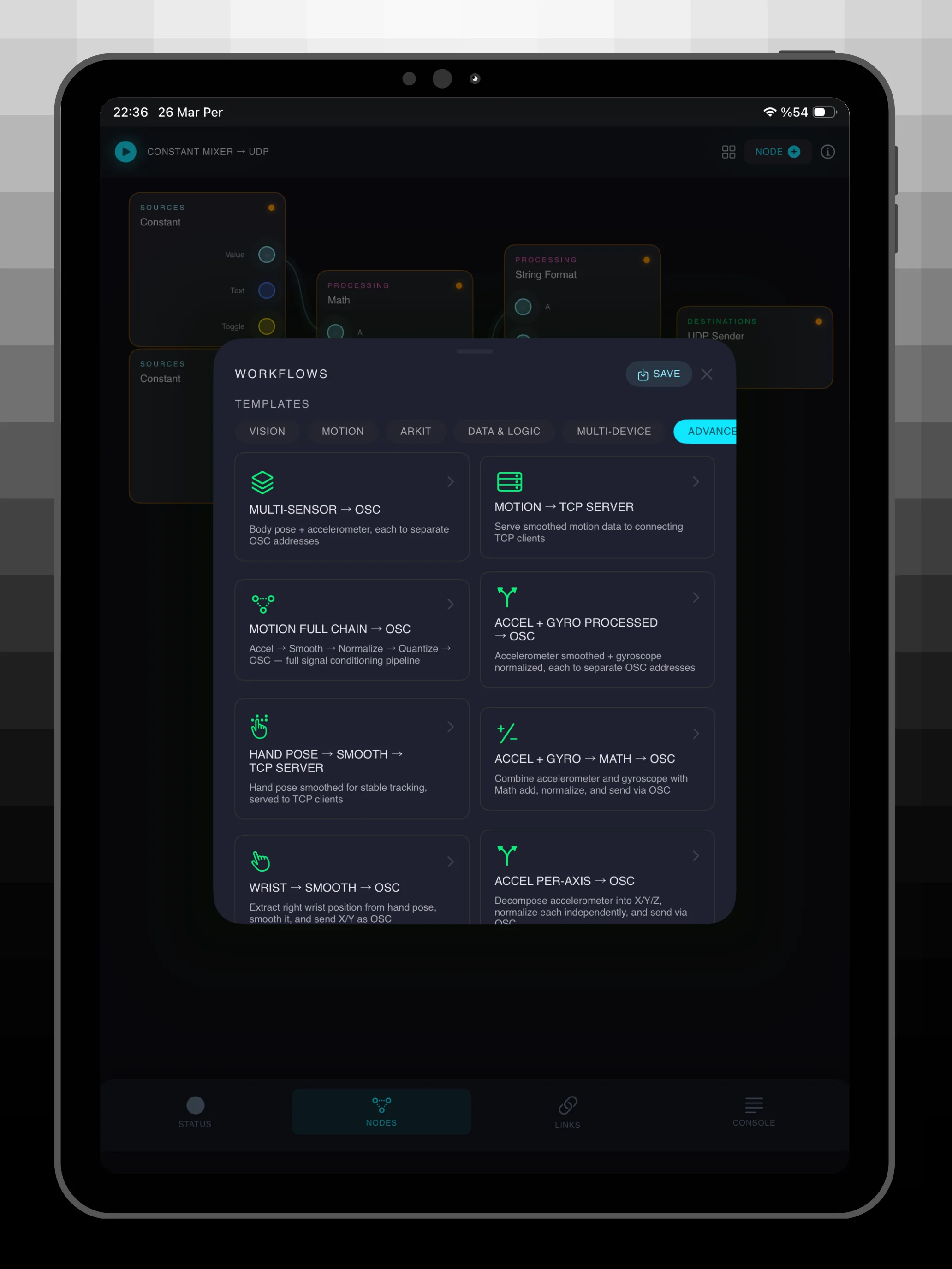 Flow iPad screenshot 1