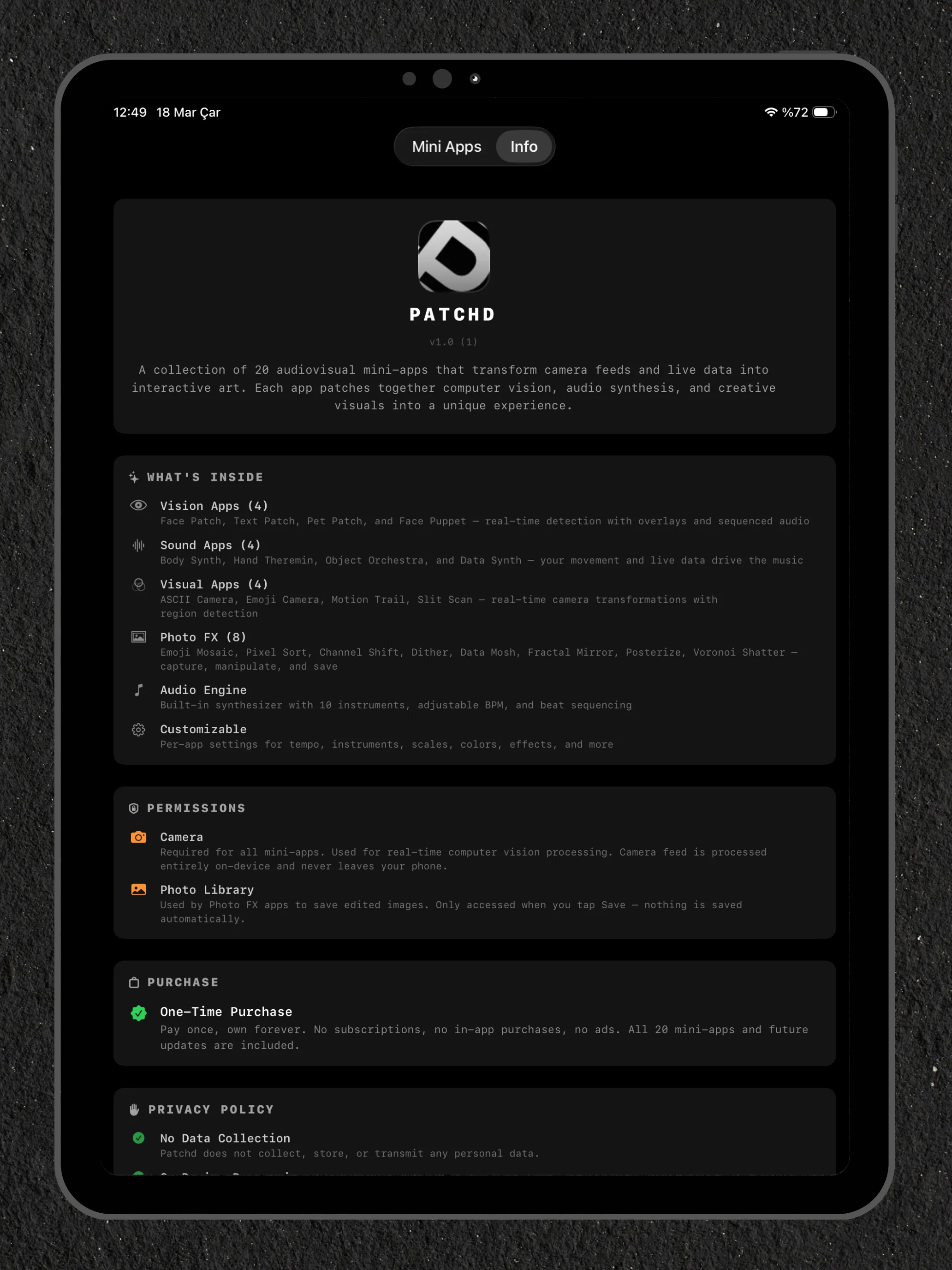 Patchd iPad screenshot 6